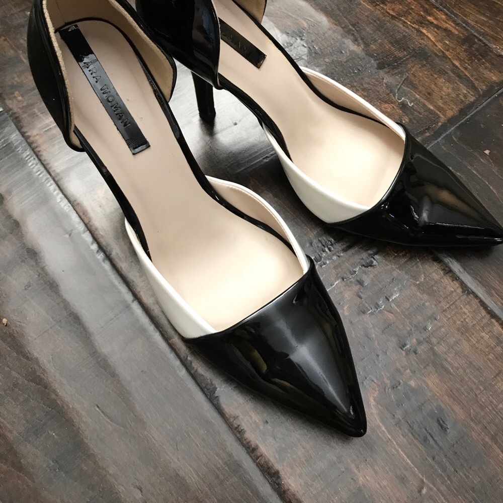 Zara Leather Sandals pumps size MisMatch shoes